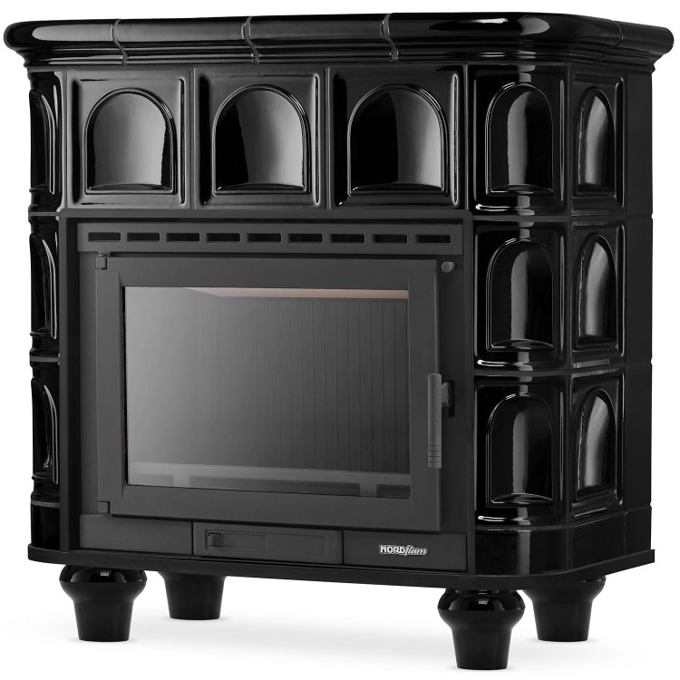 Koklinis židinys FLORENCJA (13 kW) Juoda