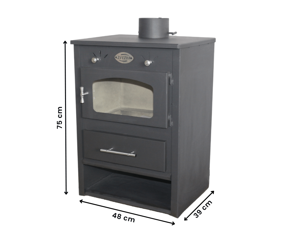 Krosnelė ZVEZDA 1 EKO (7,2 kW) 4 wood-burning-stove-zvezda-1-eko-2